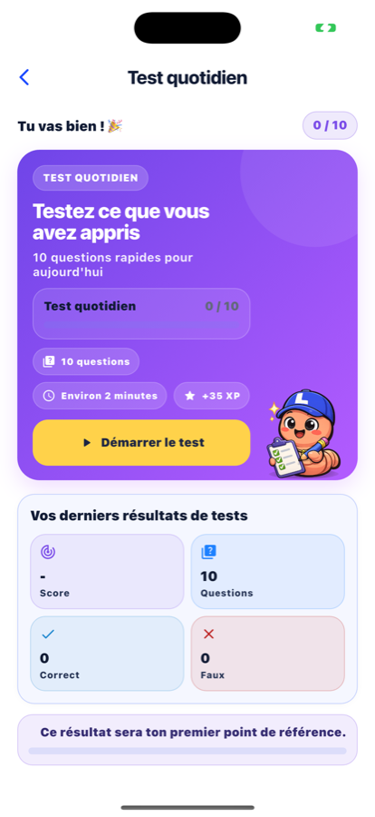 LexKit daily test screenshot